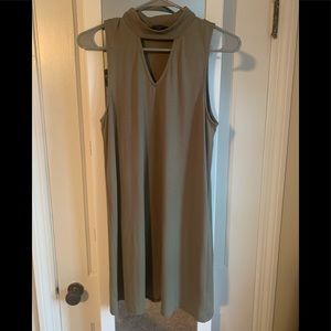 Green keyhole dress